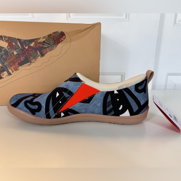 Men’s Size 11.5 UIN Slip On Shoes Canvas Comfortable Loafers "Charming Kiss"‎ - Picture 9 of 11